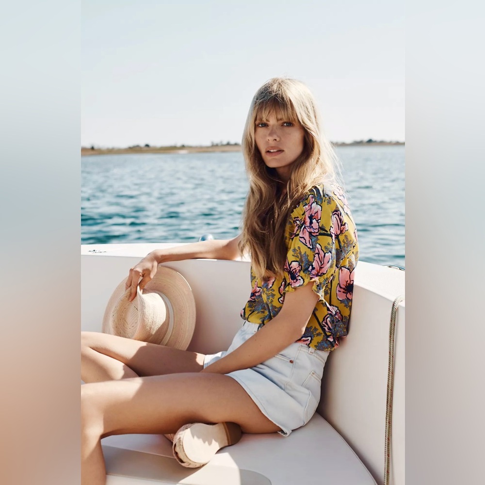 Anthropologie Olivette Pintucked Blouse